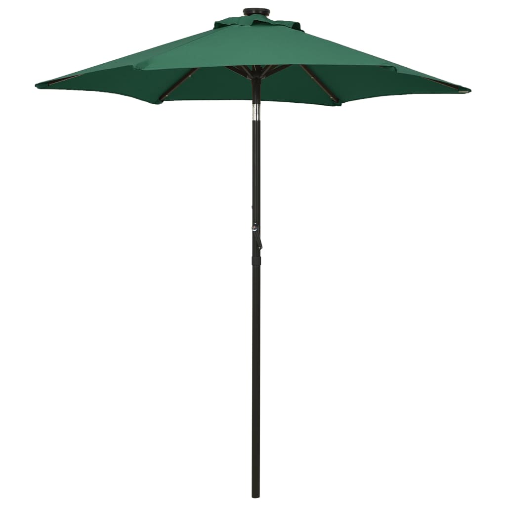 Parasol Met Led-Verlichting 200X211 Cm Aluminium